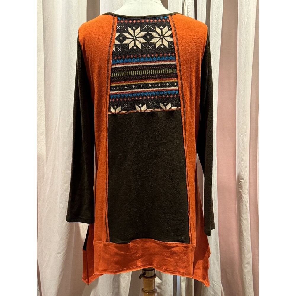 Sacred Threads Patchwork Knit Tunic/ Minidress Sw… - image 3